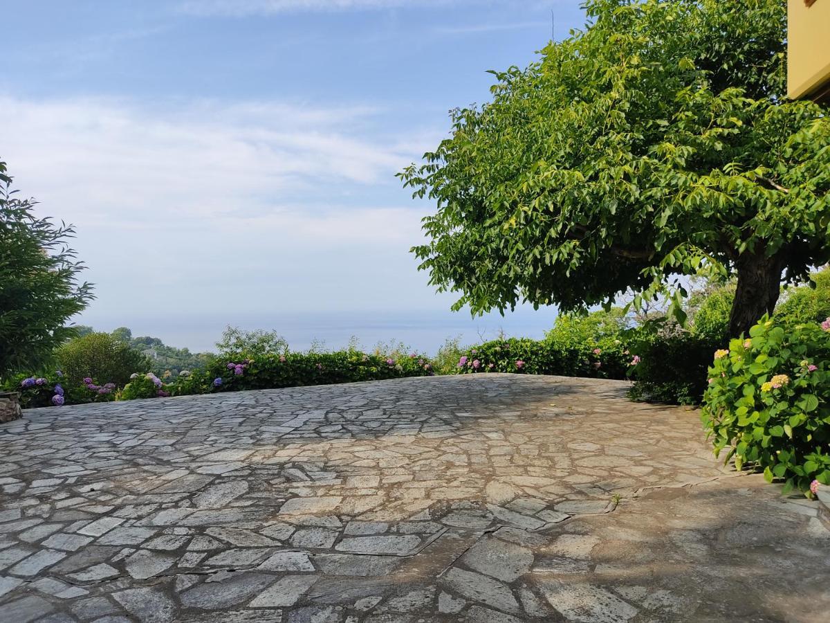 White Stone House With Great Sea View Villa Tsagaráda Eksteriør bilde